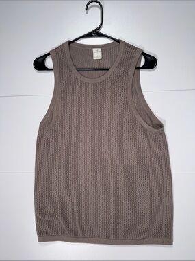 Hollister Sleeveless Knit Tank - Brown Taupe